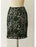 Black Lace Knee Length Skirt